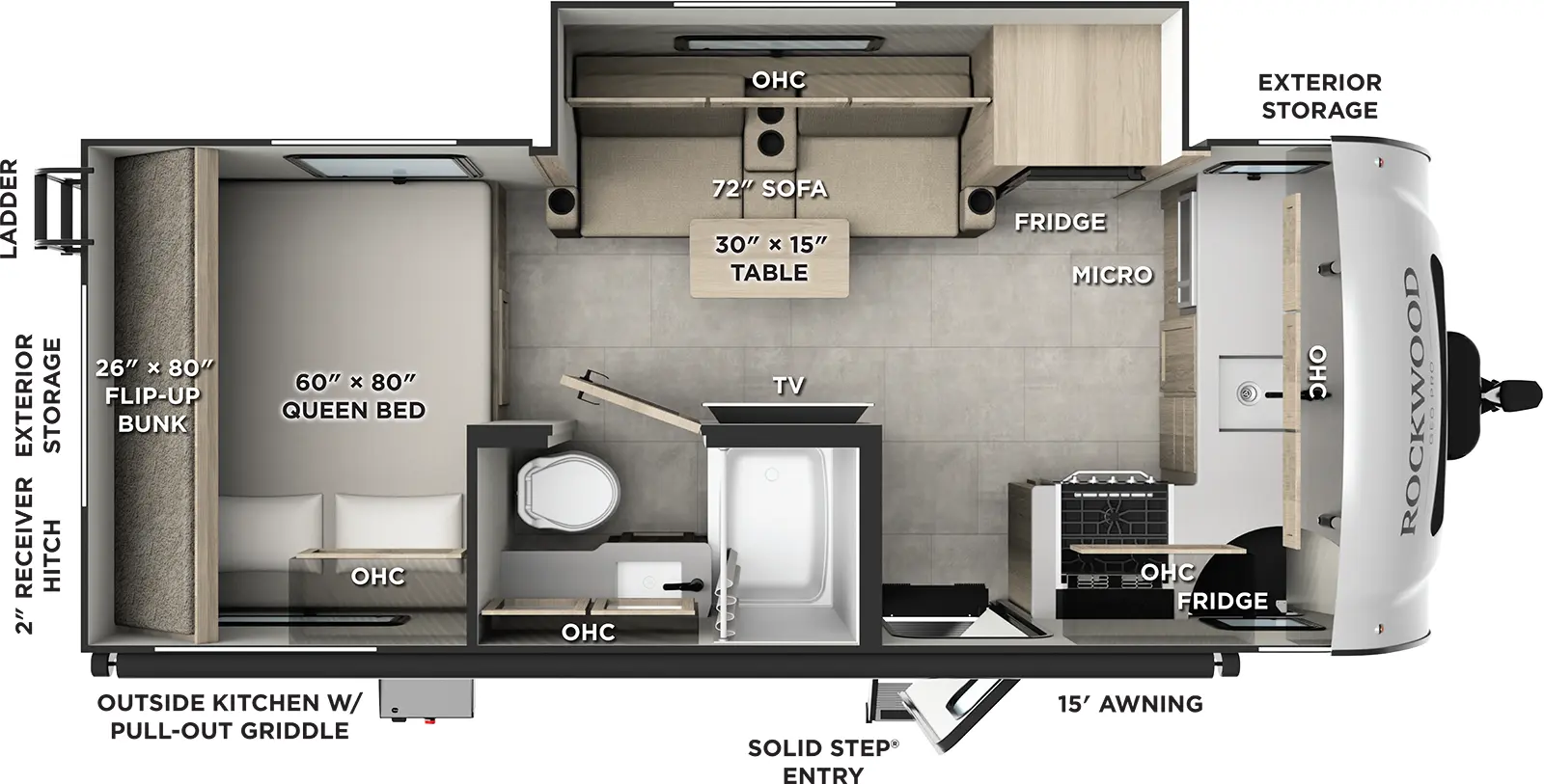 Rockwood Geo Pro G20FK Floorplan